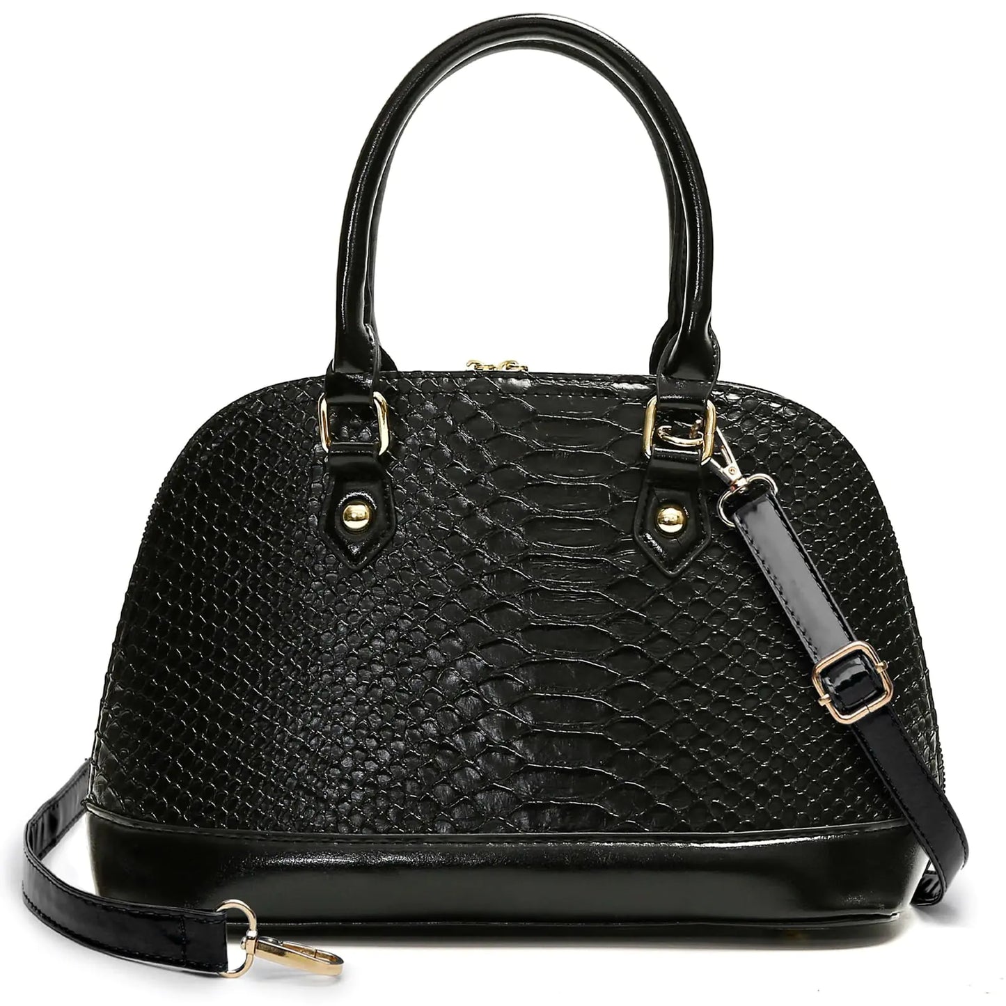 MYHOZEE Crossbody Purses for Women Leather Dome Satchel Bags Top Handle Shoulder Purse Ladies Handbags