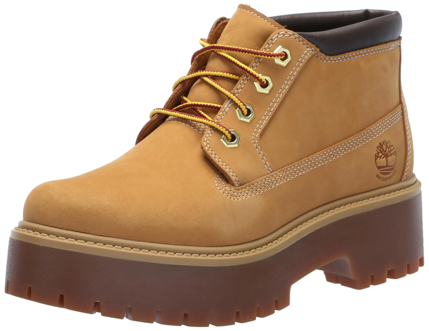 Timberland Womens Stone Street Mid Lace Up Boot Wheat-New 2024 9.5