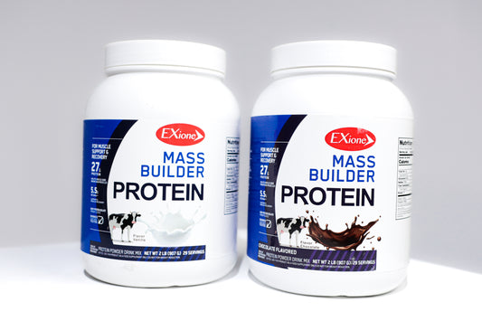Exione Mass Builder Protein Powder Vanilla And Chocolate Flavor