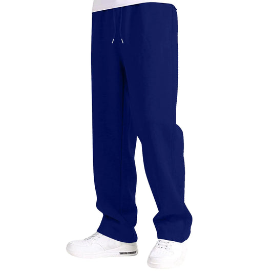 Baggy Fleece Sweatpants for Men Straight Leg Casual Pant