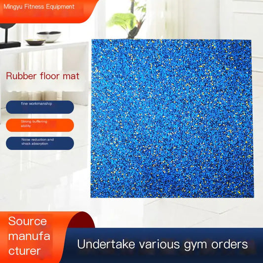 Rubber Shock Absorbing Mat for Gym and Outdoor Use