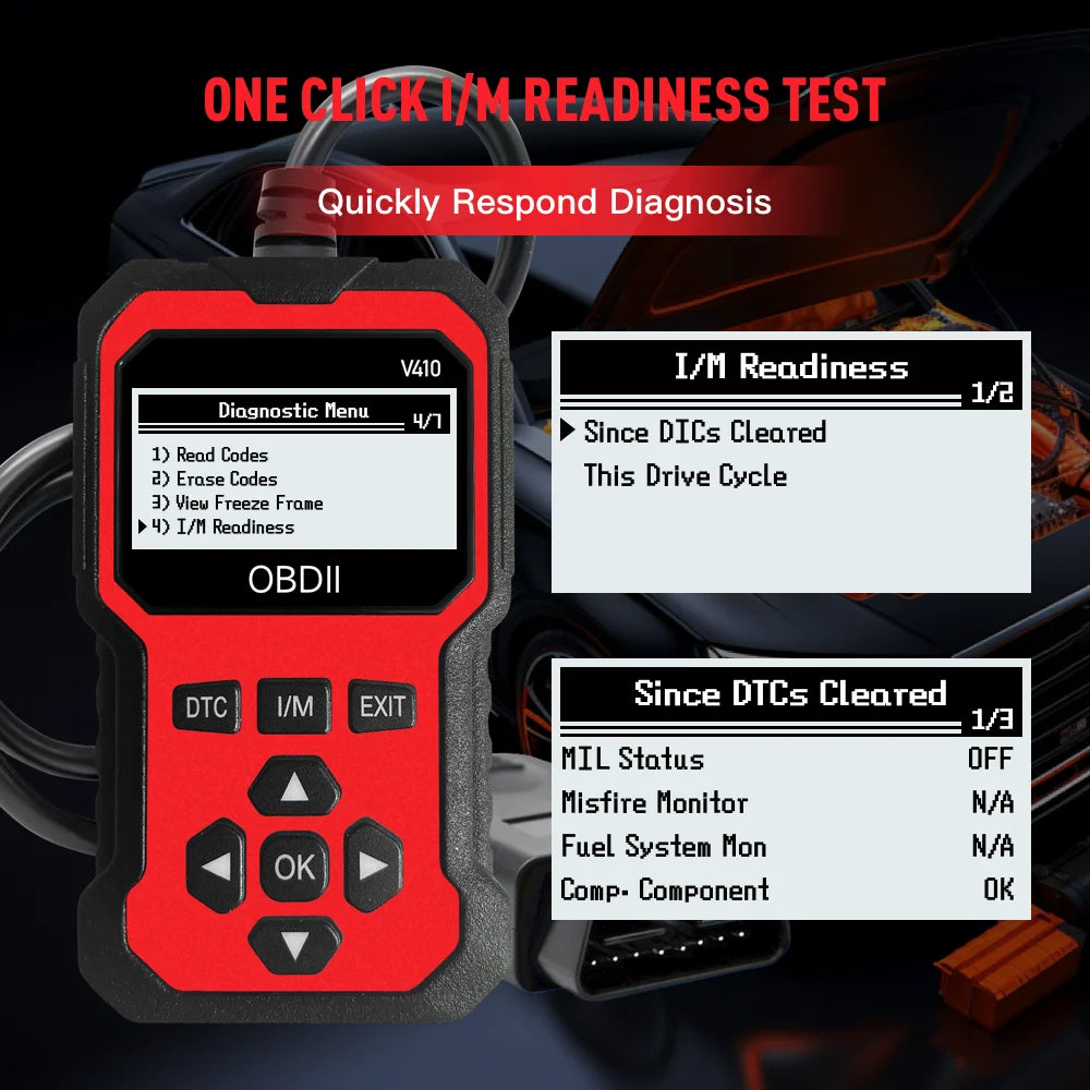 Car Obd2 Scanner Diagnostic Tool Code Reader Engine