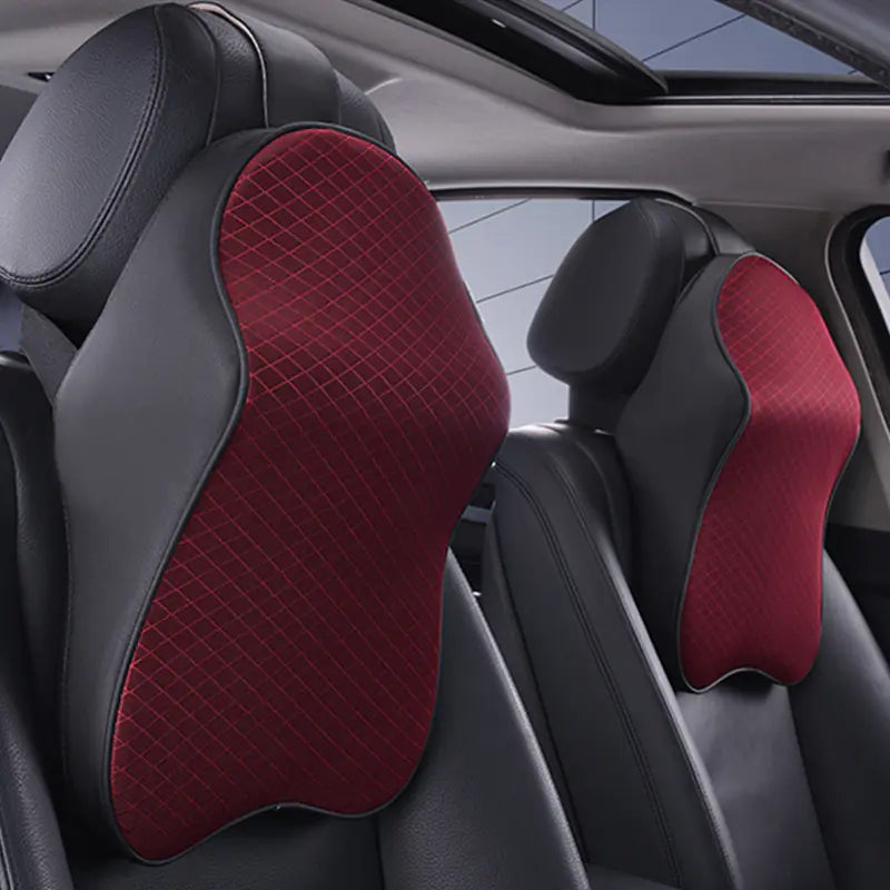Car Neck Pillow with Memory Foam Support Cushion
