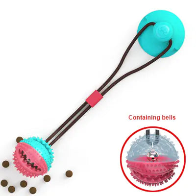 Interactive Silicone Suction Cup Dog Ball Toy for Chewing
