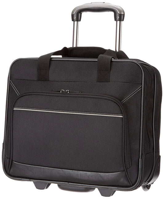 Amazon Basics Rolling Laptop Case 14.5-Inch Black