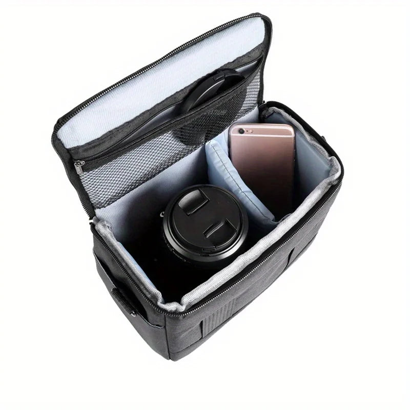 1pc SLR Camera Bag Fashion Polyester Shoulder Bag Camera Case Pouch Bag Convenient Waterproof Photography Photo Bag