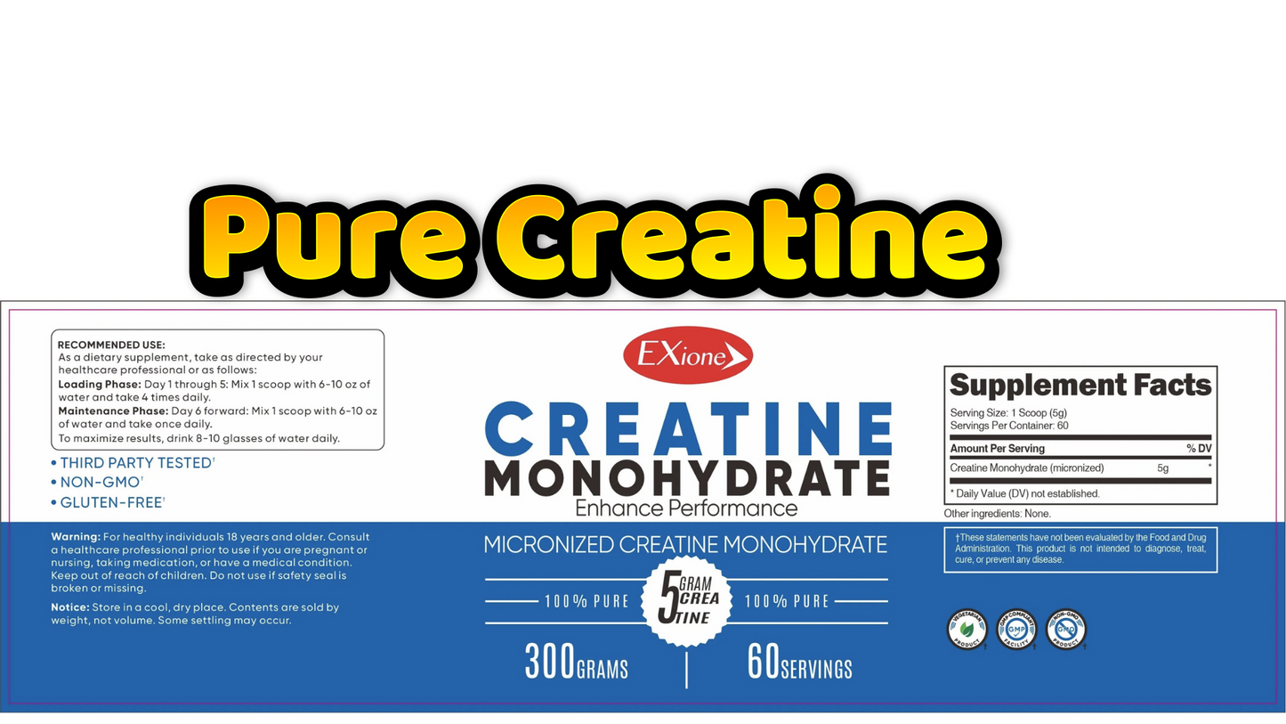 Exione Unflavored Creatine powder