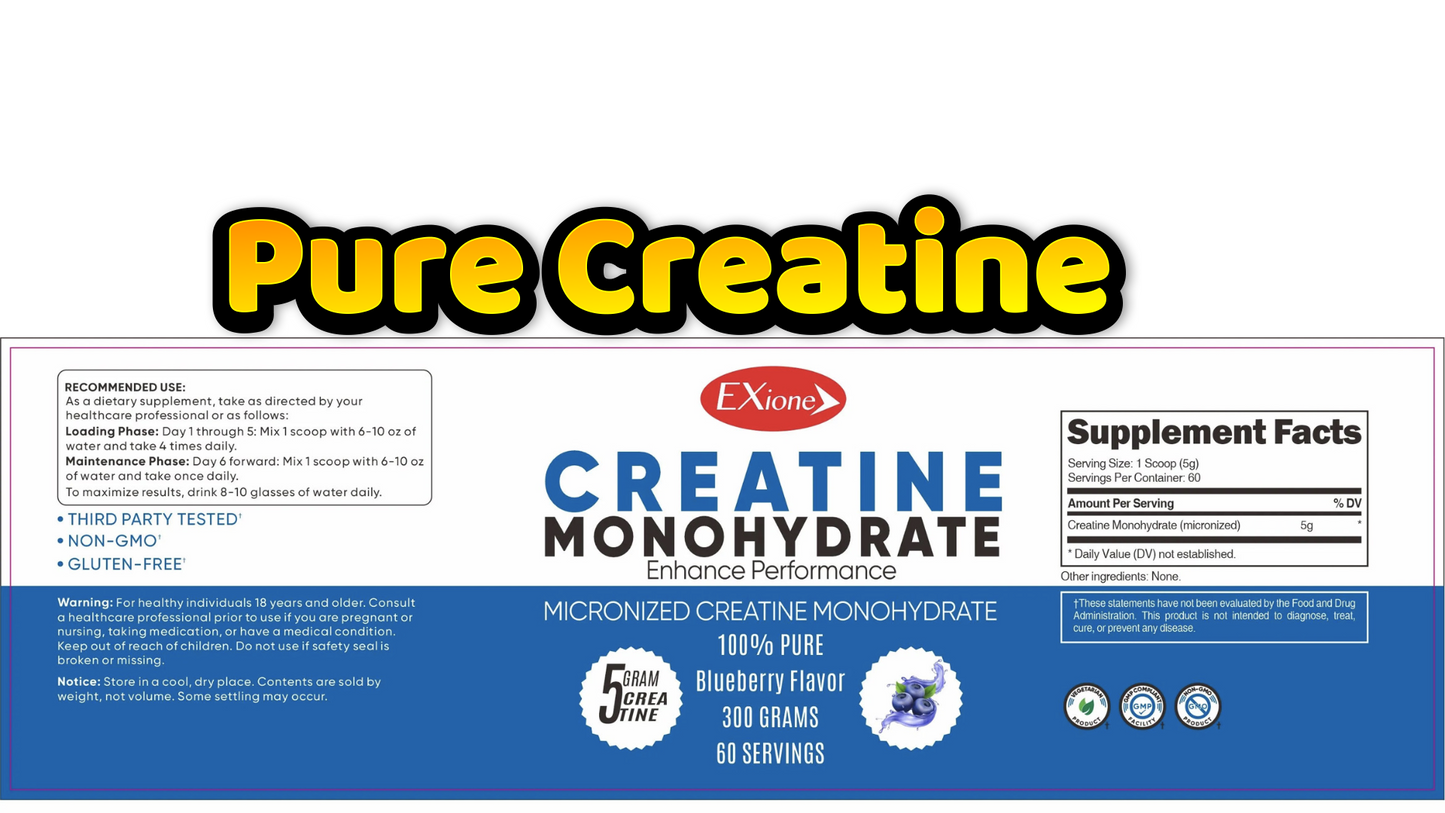 Exione Blueberry Creatine Powder
