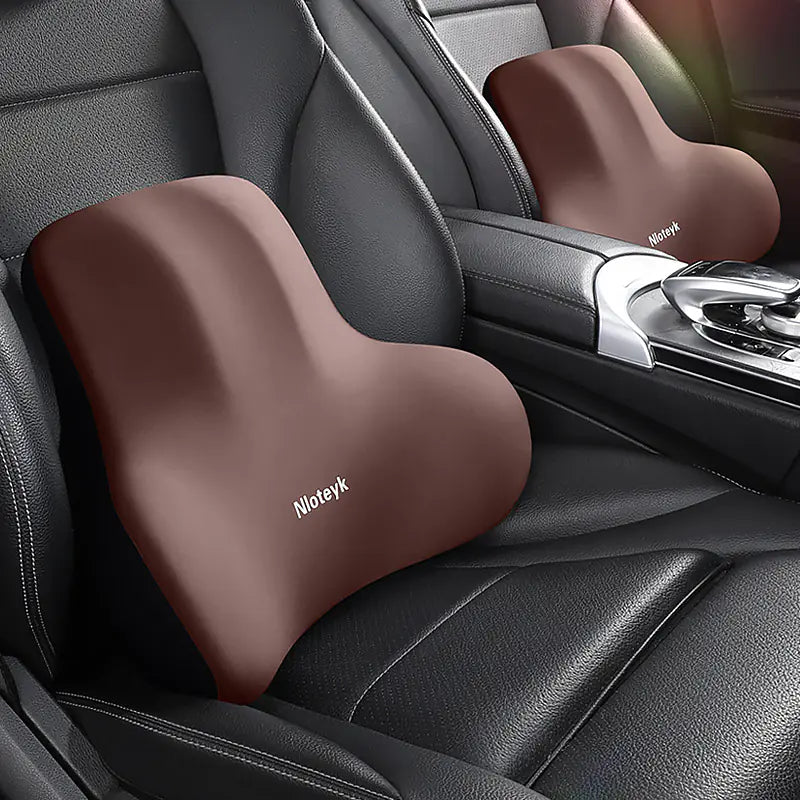 Car Memory Foam Neck Pillow and Lumbar Support Cushion