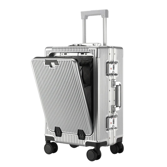 Large Capacity Aluminum Frame Trolley Luggage