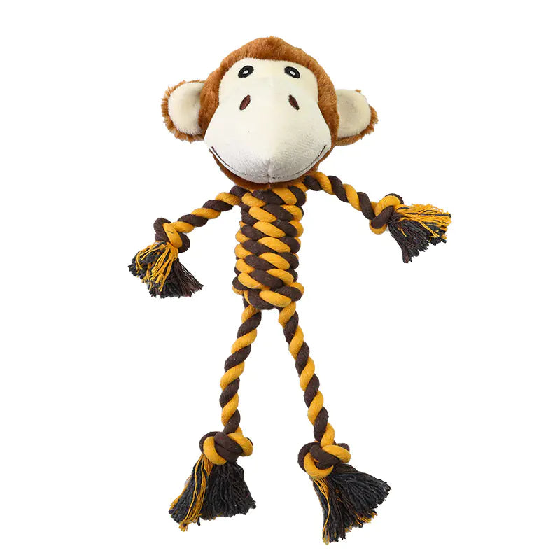 Interactive Plush Dog Toy with Sound for Chewing