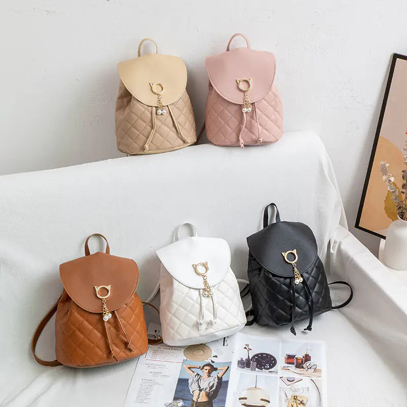 Cute Mini Backpack for Girls - Casual School Bag
