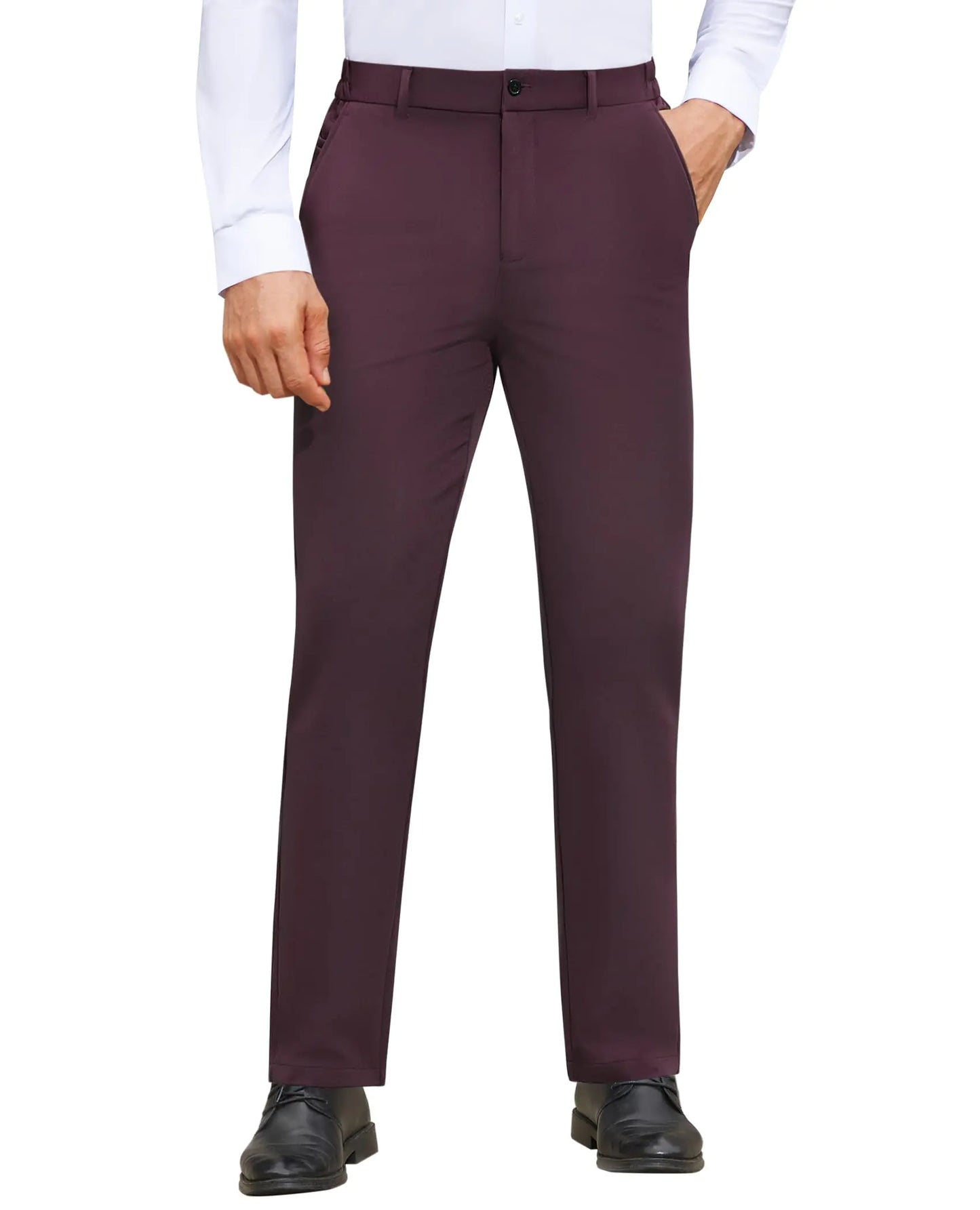 Lion Nardo Mens Stretch Dress Pants Wrinkle Free Mens Slim Fit