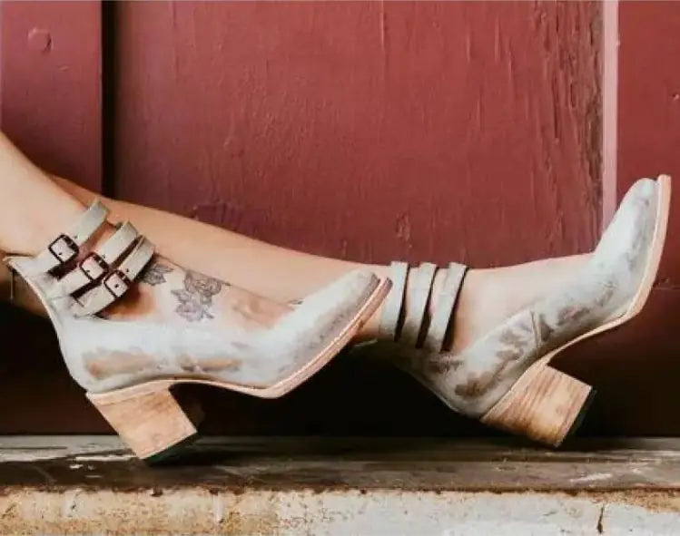 The Buckle Pointed Sandals Women Shoes