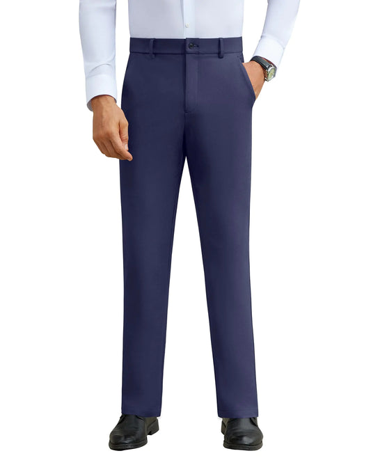 DEMEANOR Stretch Mens Dress Pants Slim Fit Dress Pants for Men