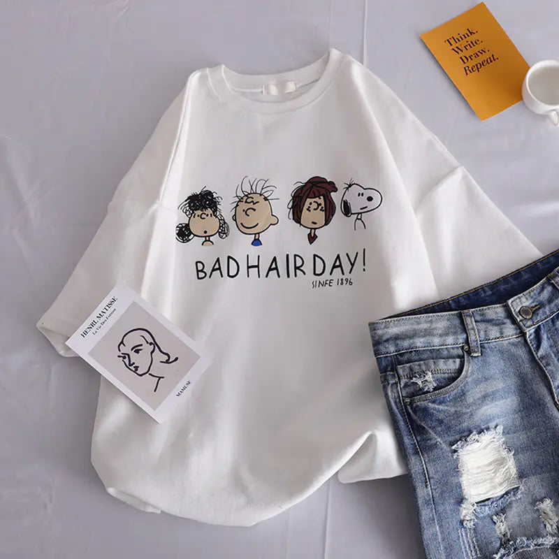 2020 Summer Korean Style Loose Short Sleeve T-Shirt