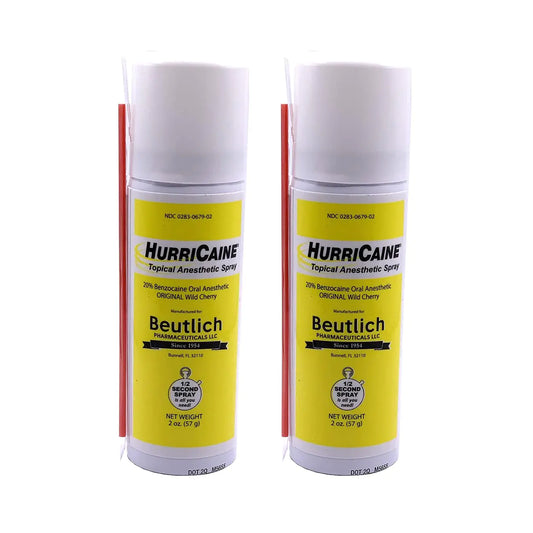 Car Hurricaine Topical Anesthetic Spray 2 oz Wild Cherry (Pack of 2)