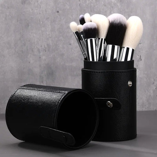 Makeup Brushes and Brush Holder Set