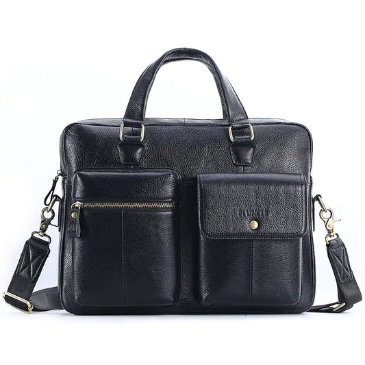 Men's Genuine Leather Top Layer Cowhide Briefcase