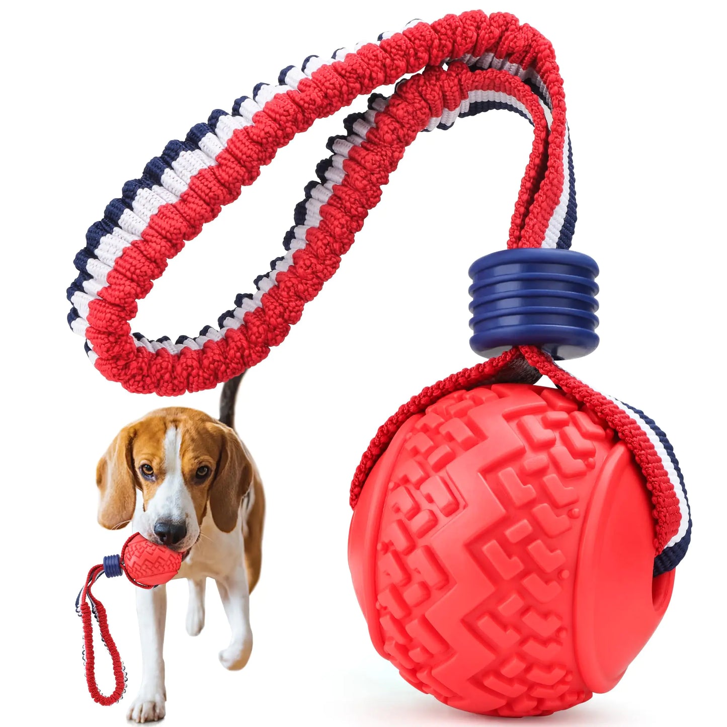 JAKPAK Dog Toys Dog Ball Interactive Dog Ball Rope Toy