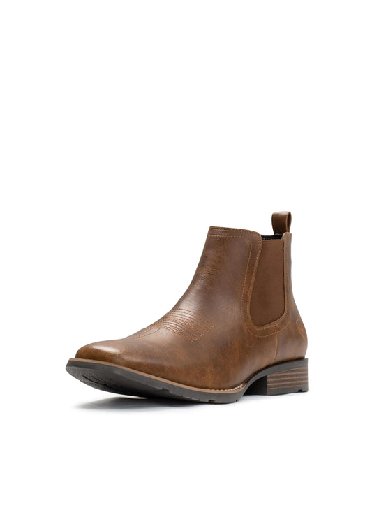 The IUV Cowboy Boots For Men Ankle Boots Western Boot Casual Dress Slip On Chelsea Men Shoes