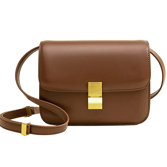 GETERUUV Small Crossbody Bag for Women Trendy Shoulder Bag PU Leather Square Crossbody Shoulder Purse Flap Satchel Handbag
