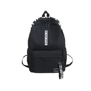 Large-Capacity Canvas Backpack for Students and Travel
