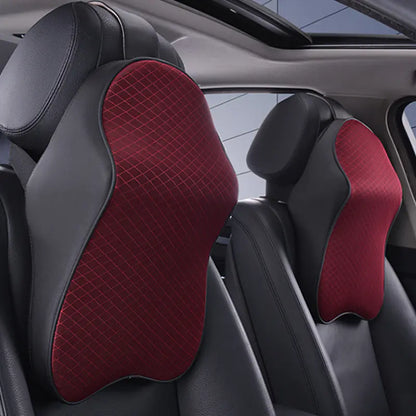 Car Neck Pillow with Memory Foam Support Cushion