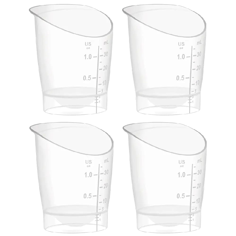 Measuring  Baby Feeding Cup; Disposable Reuseable Baby Cup Short Term Infant Feeding Cup; First Milk Collection Cup; 1 oz (6ct)