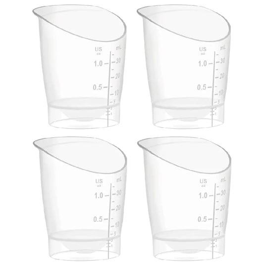 Measuring  Baby Feeding Cup; Disposable Reuseable Baby Cup Short Term Infant Feeding Cup; First Milk Collection Cup; 1 oz (6ct)