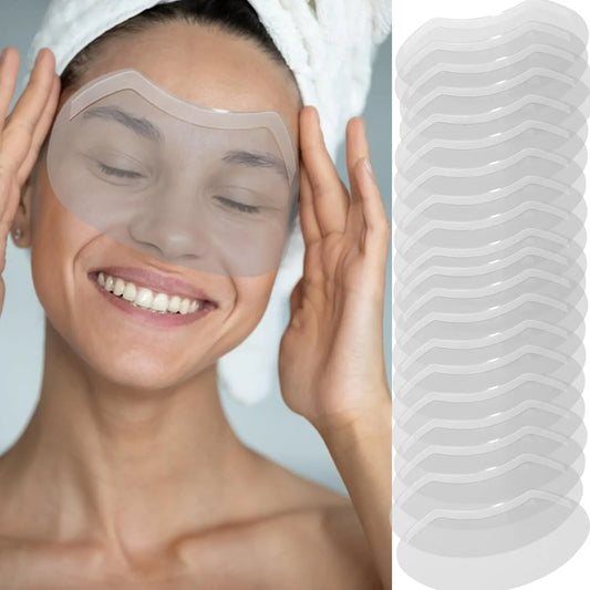 The CLOEWCL 30 Pcs Shower Face Eye Shield After Surgery Disposable Clear Plastic Eye Shield for Showering Haircut Hairspray Shower Visor for Adults Lash Aftercare for Salon Supplies Eyelash Extensions