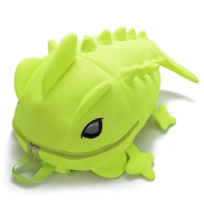 Chameleon Cartoon Women's School Backpack for Teens