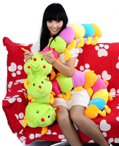 Large Colorful Caterpillar Plush Toy - Creative Doll