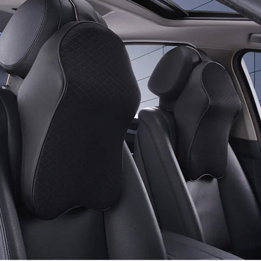 Car Neck Pillow with Memory Foam Support Cushion