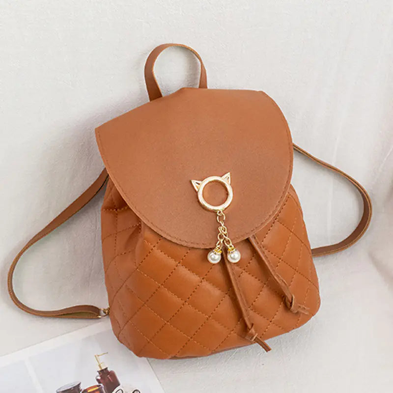 Cute Mini Backpack for Girls - Casual School Bag