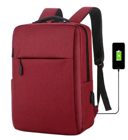 Men's Casual Business USB Backpack for Travel & School