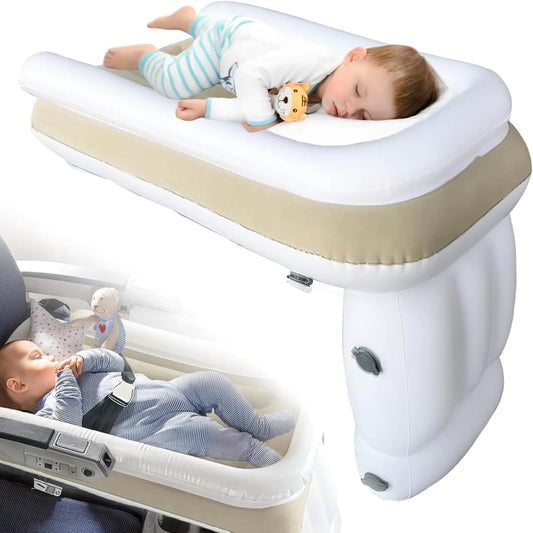 JUANWAN Bed Toddler Travel Bed - Airplane Bed Airplane Seat Extender Toddler Bed Belt Toddler Travel Bed for Train Airplane Car