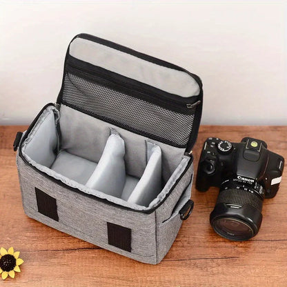 1pc SLR Camera Bag Fashion Polyester Shoulder Bag Camera Case Pouch Bag Convenient Waterproof Photography Photo Bag