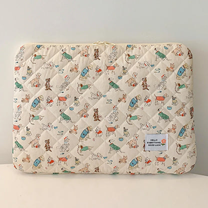 11/13/15 In Laptop Carrying Case Shockproof Padded Laptop Case Quilted Laptop Protective Bag for School Work Business