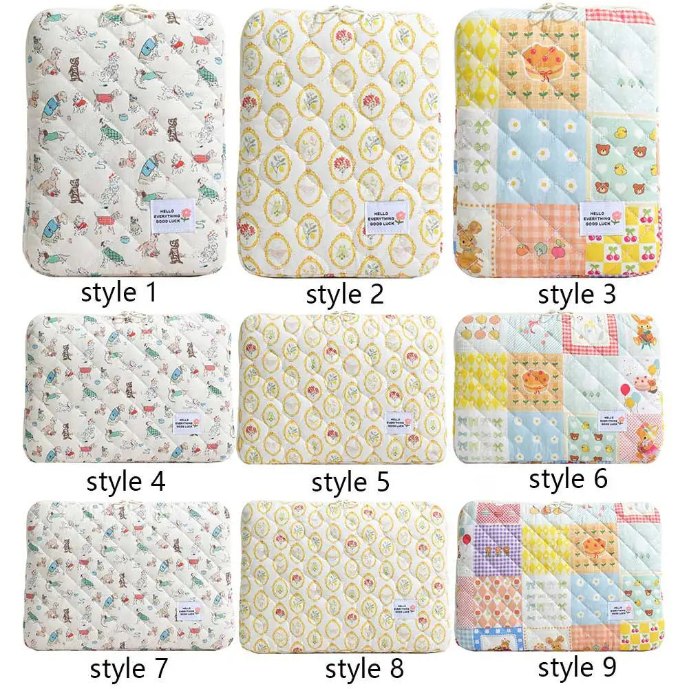 11/13/15 In Laptop Carrying Case Shockproof Padded Laptop Case Quilted Laptop Protective Bag for School Work Business
