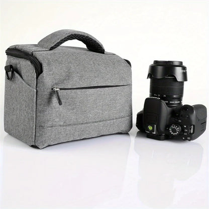 1pc SLR Camera Bag Fashion Polyester Shoulder Bag Camera Case Pouch Bag Convenient Waterproof Photography Photo Bag