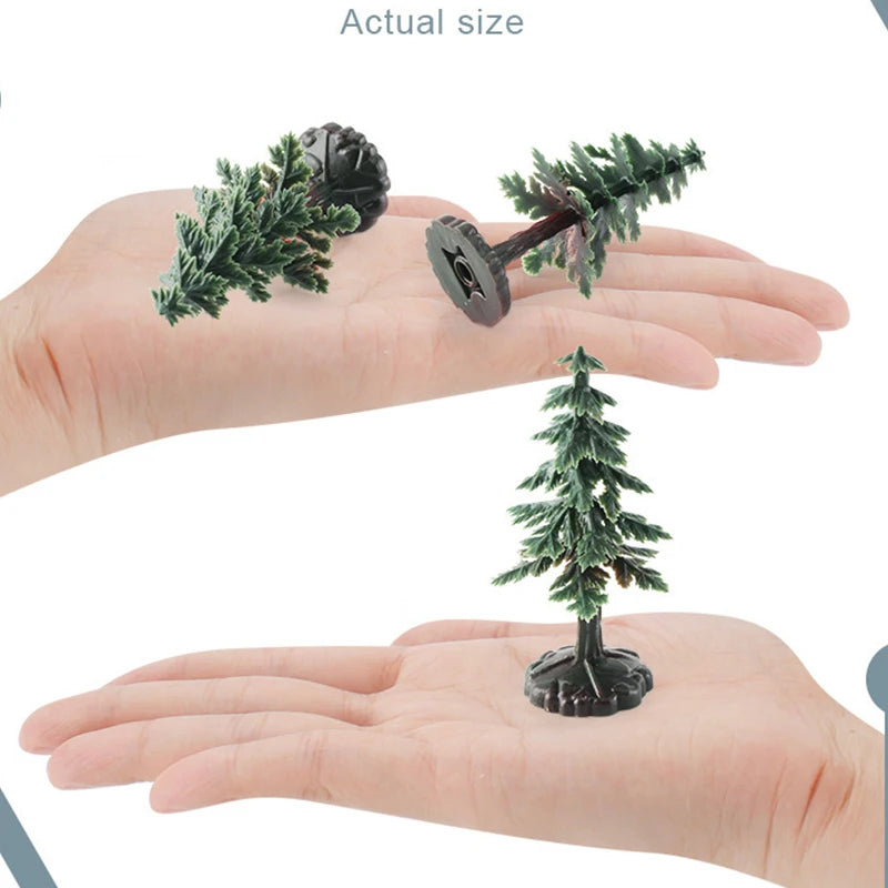 10PCS Miniature Chrismas Tree Simulation Pine Trees