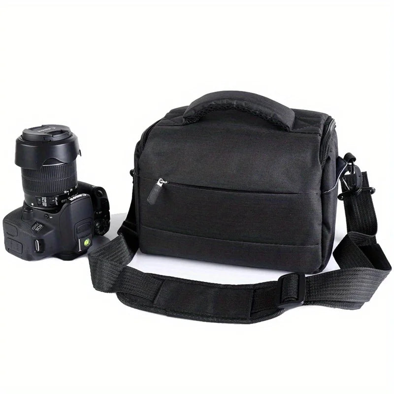 1pc SLR Camera Bag Fashion Polyester Shoulder Bag Camera Case Pouch Bag Convenient Waterproof Photography Photo Bag