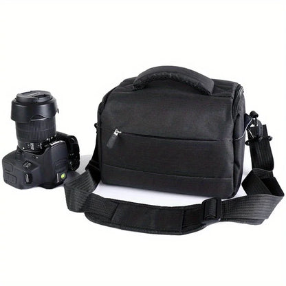 1pc SLR Camera Bag Fashion Polyester Shoulder Bag Camera Case Pouch Bag Convenient Waterproof Photography Photo Bag