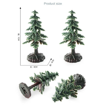 10PCS Miniature Chrismas Tree Simulation Pine Trees