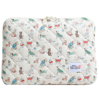 11/13/15 In Laptop Carrying Case Shockproof Padded Laptop Case Quilted Laptop Protective Bag for School Work Business