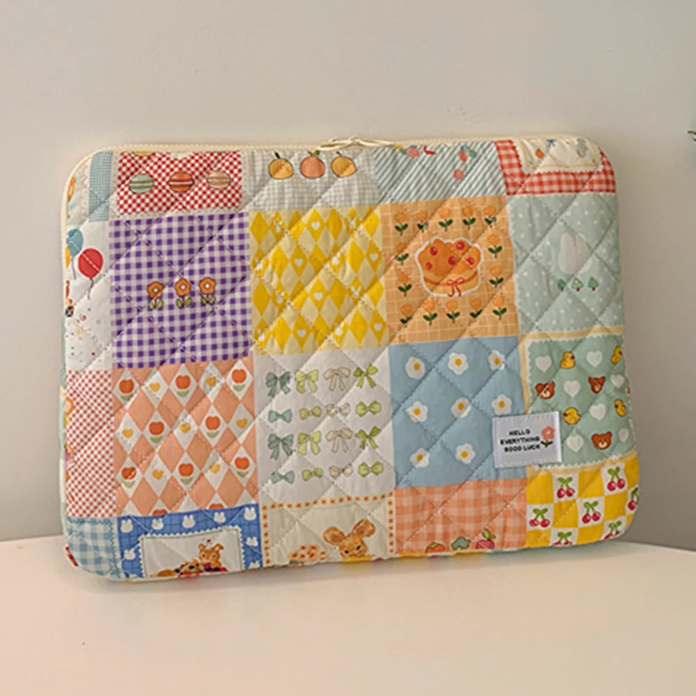 11/13/15 In Laptop Carrying Case Shockproof Padded Laptop Case Quilted Laptop Protective Bag for School Work Business