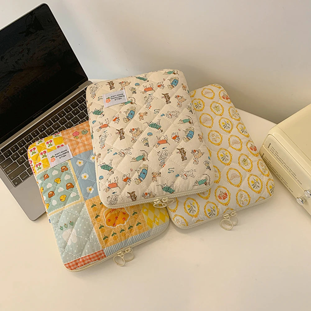 11/13/15 In Laptop Carrying Case Shockproof Padded Laptop Case Quilted Laptop Protective Bag for School Work Business