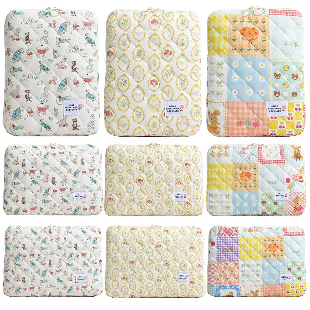 11/13/15 In Laptop Carrying Case Shockproof Padded Laptop Case Quilted Laptop Protective Bag for School Work Business