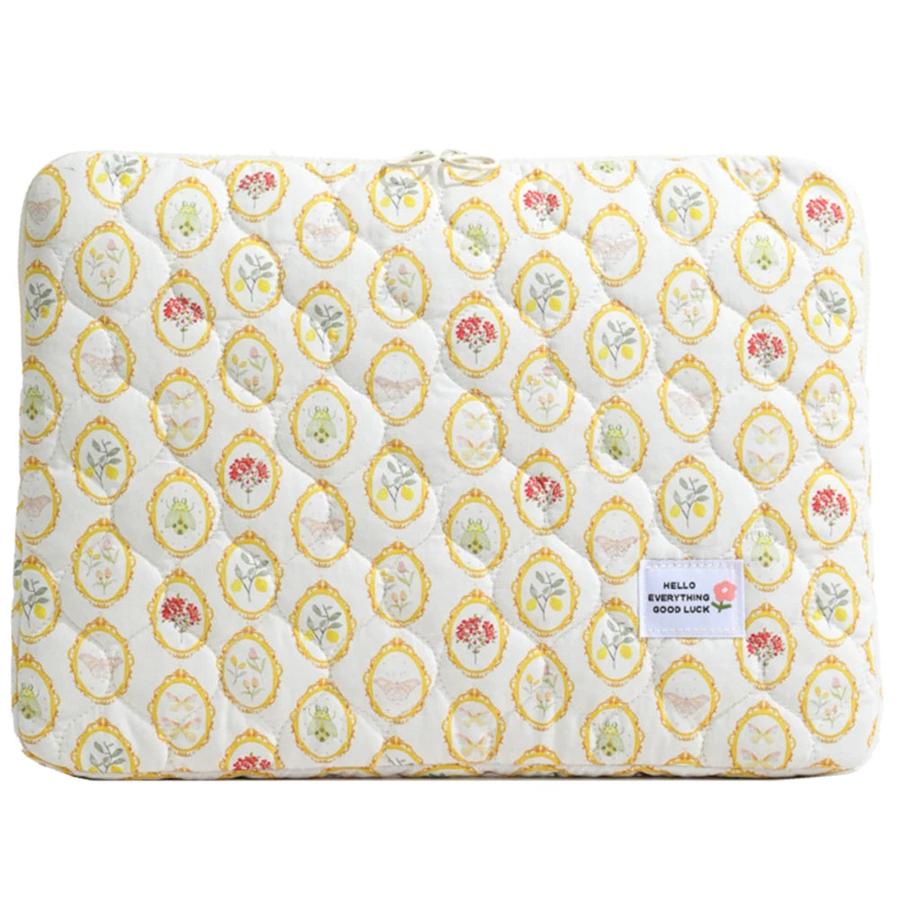 11/13/15 In Laptop Carrying Case Shockproof Padded Laptop Case Quilted Laptop Protective Bag for School Work Business
